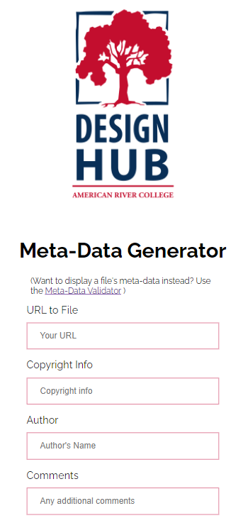 Metadata tool